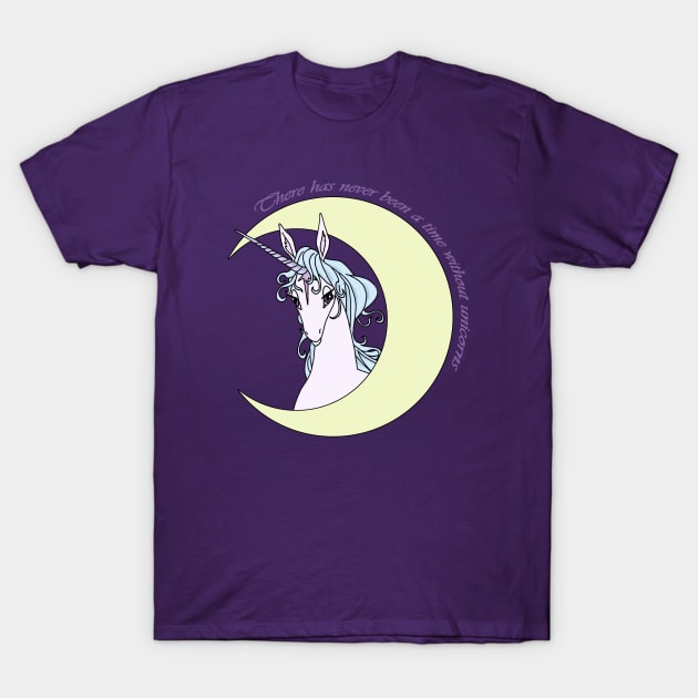 The Last Unicorn Moon T-Shirt by WickedFaery